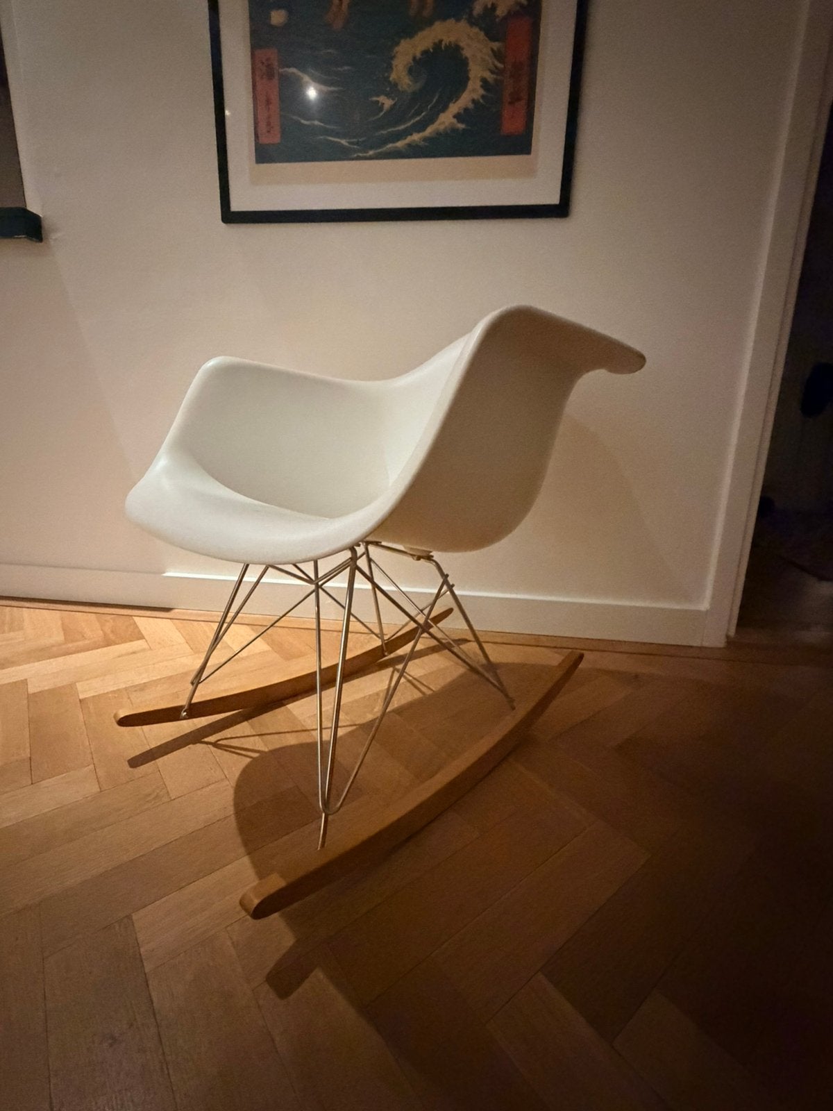 Vitra Eames RAR Schommelstoel – Wit – Origineel, Ophalen, Kunststof, Wit, Zo goed als nieuw