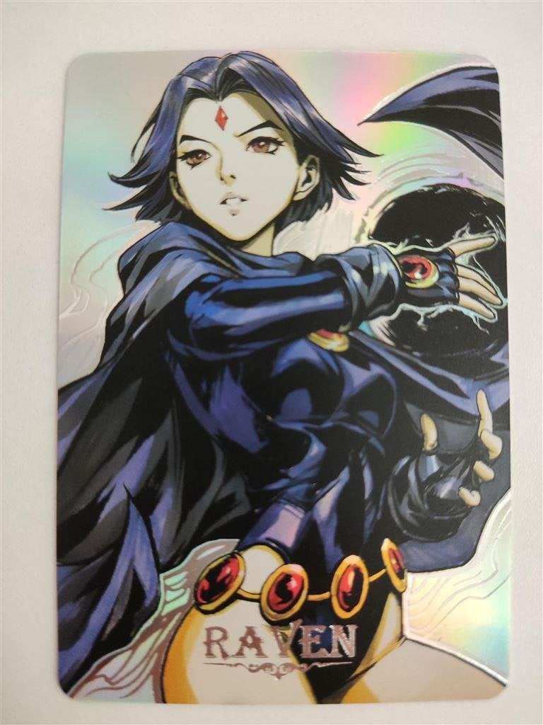 Teen Titans Raven Art Holo Foil Card, Verzenden, Kuifje, Nieuw, Beeldje of Figuurtje