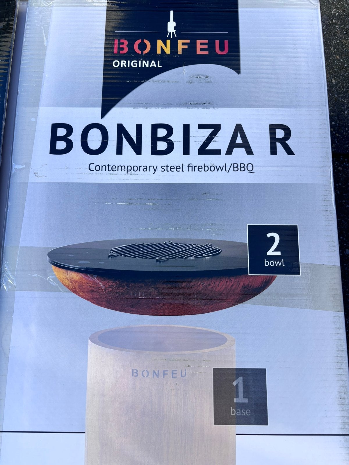Nieuwe BonFeu BonBiza R Vuurkorf/BBQ  bovenzijde, Ophalen, Nieuw