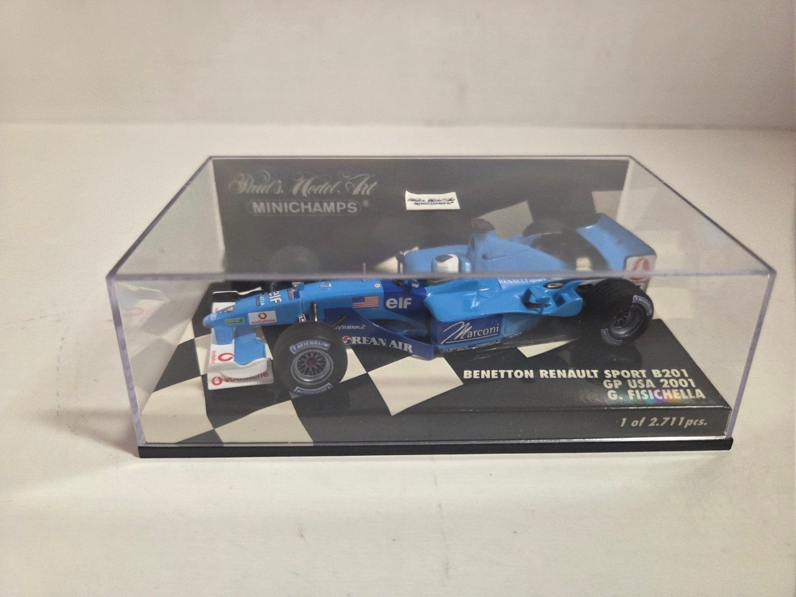 Minichamps Benetton Renault GP USA G Fisichella 1:43, Auto, ., Ophalen of Verzenden, Zo goed als nieuw