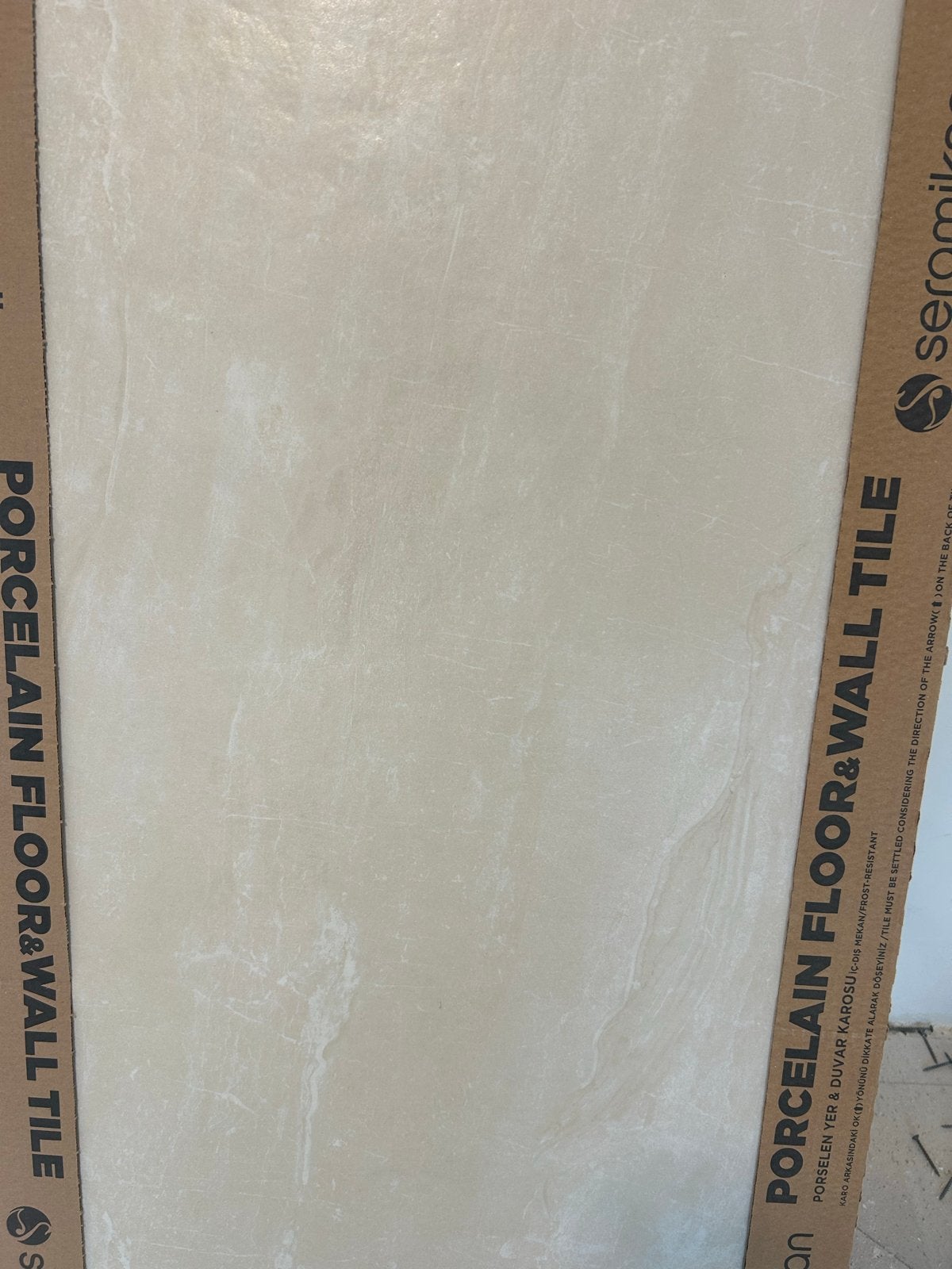 Nieuwe Porseleinen Vloer- & Wandtegels - Crème/Beige, Doe-het-zelf en Verbouw, Tegels, Ophalen, 60 cm of meer, Keramiek, Nieuw