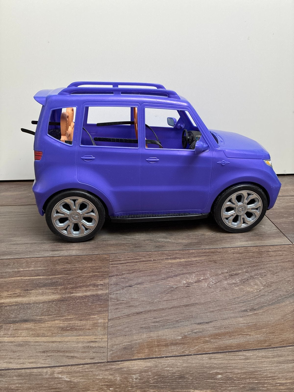 Originele Barbie auto - Paarse SUV, Ophalen of Verzenden, Zo goed als nieuw