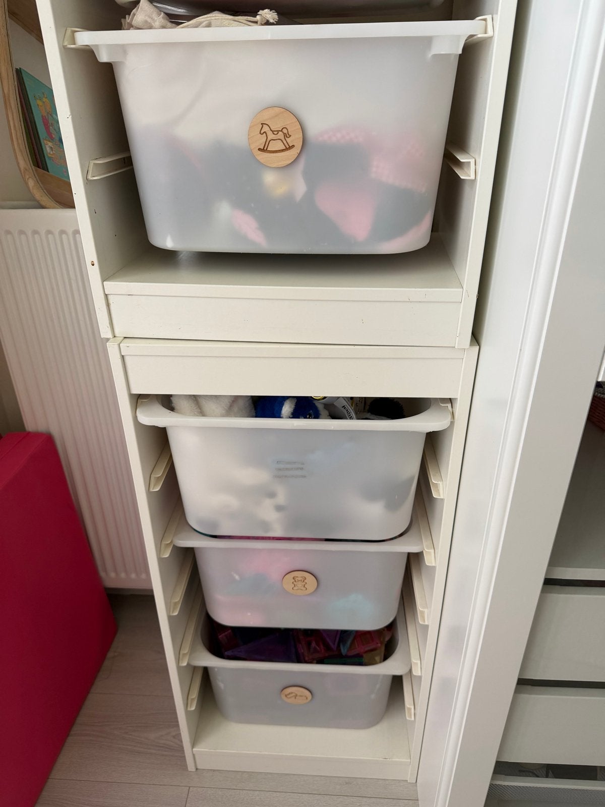 IKEA Trofast kast met opbergbakken, Gebruikt, 105 cm of meer, Ophalen of Verzenden, Minder dan 50 cm