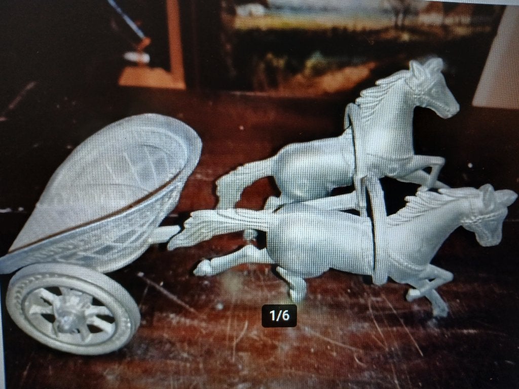 koperen romeinse strijdwagen,koets, Ophalen of Verzenden