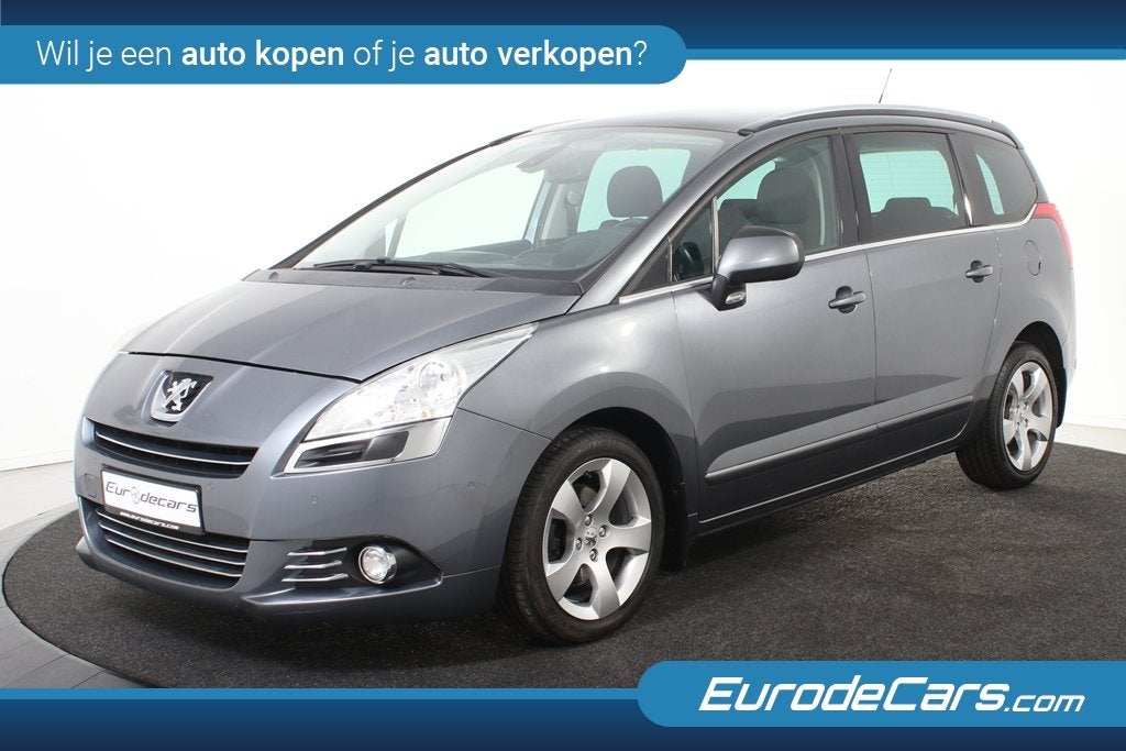 Peugeot 5008 1.6 THP GT *Navigatie*Panoramadak*Trekhaak*, Euro 5, Stof, Zwart, 1650 kg