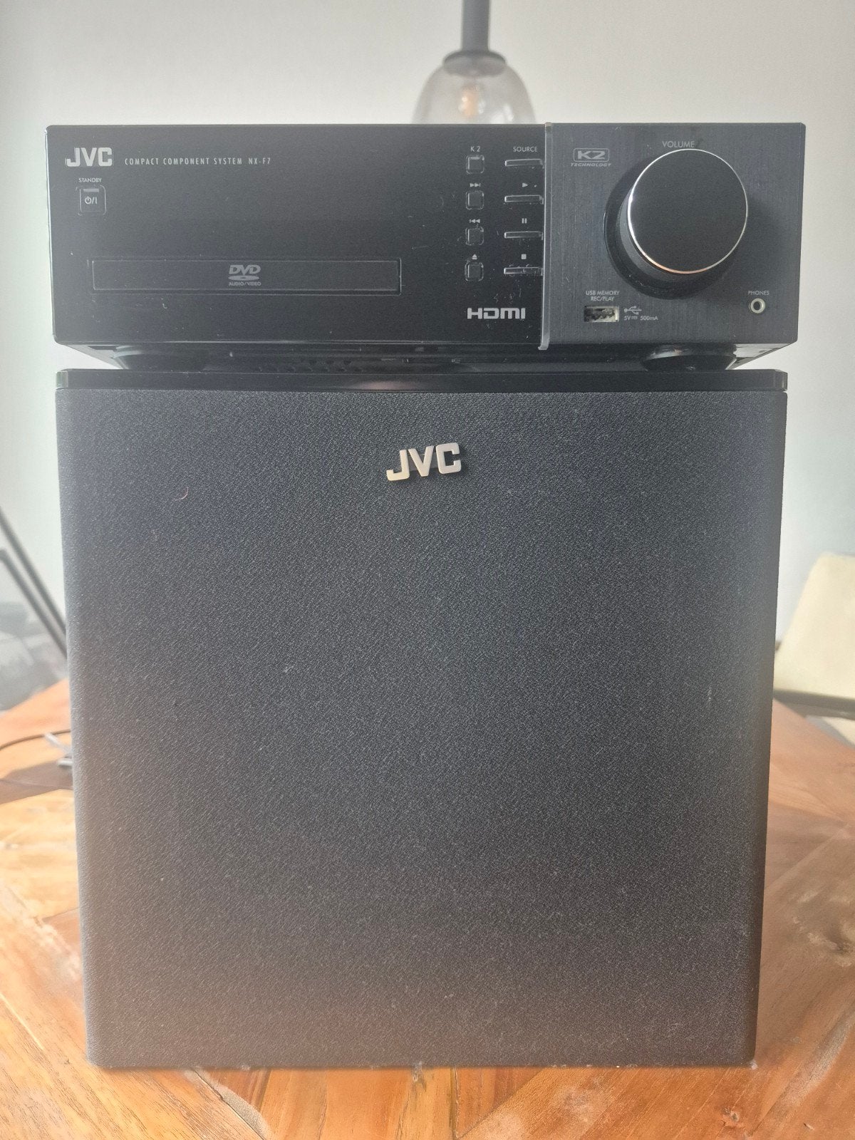 JVC NX F7 Compact Component Systeem - Wood Cone, Ophalen of Verzenden
