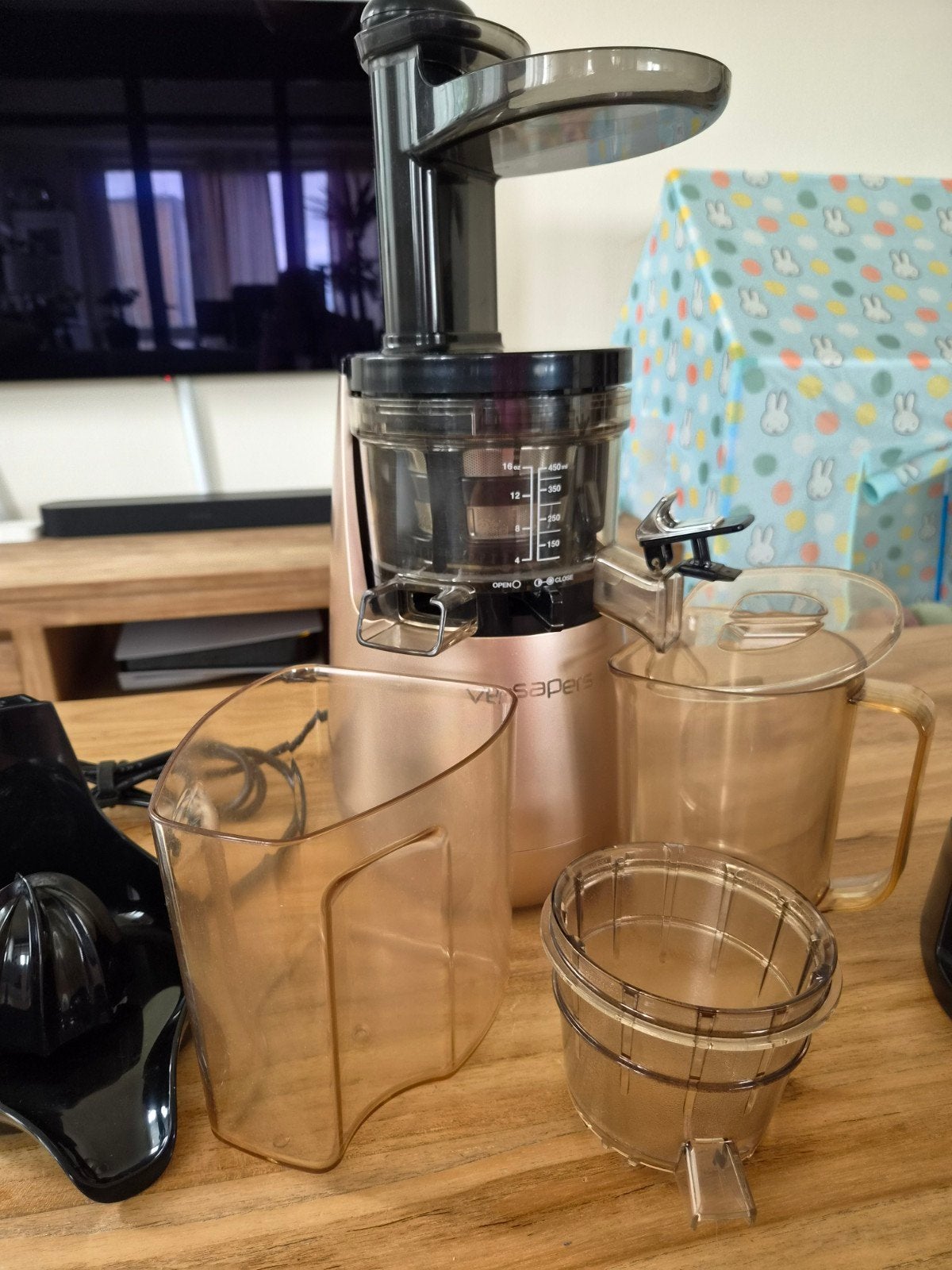 Versapers 5G Slowjuicer - Krachtige en Stille Sapmachine, Ophalen, Zo goed als nieuw