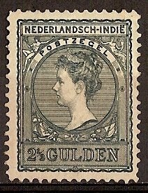 Ned-Indie NVPH nr 59 ongebruikt Koningin Wilhelmina 1908, Postzegels en Munten, Postzegels | Nederlands-Indië en Nieuw-Guinea