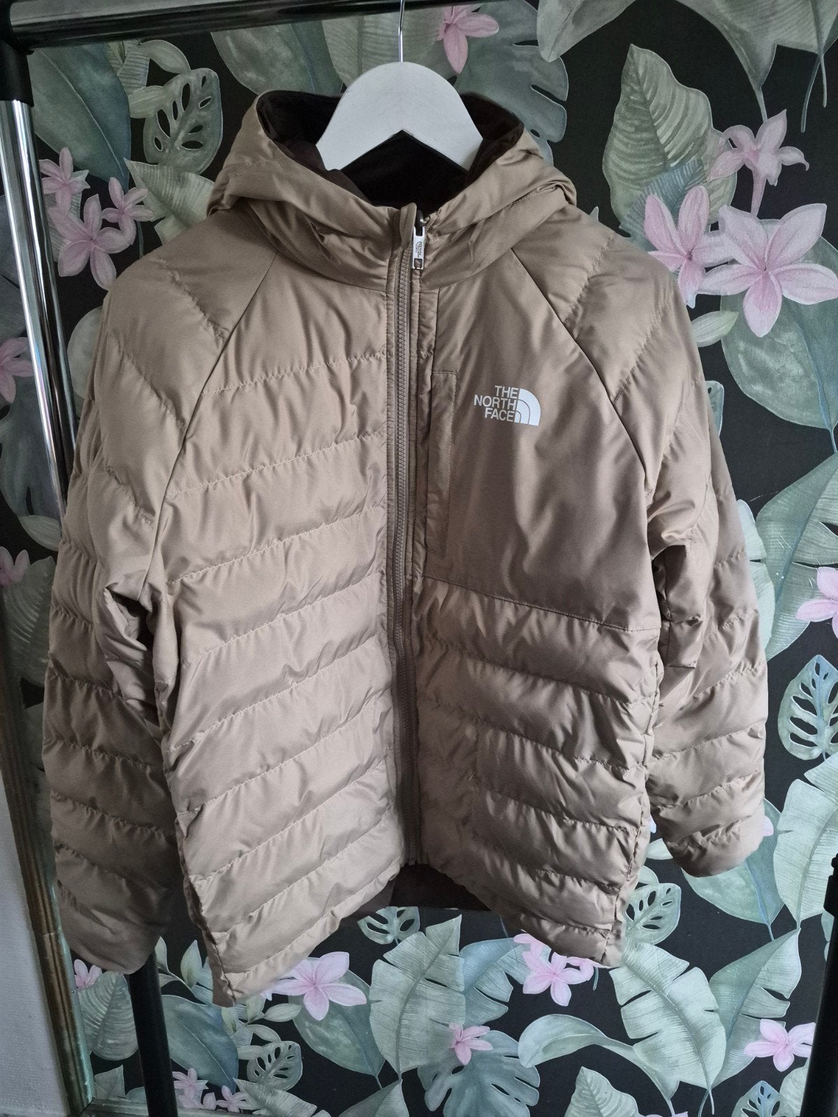 The North Face Reversible Jas - Maat 164/ XL (Jongens), The North Face, Ophalen of Verzenden, Zo goed als nieuw, Jongen