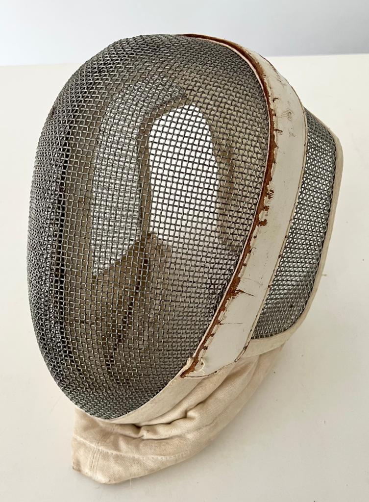 Oud schermmasker, Sport en Fitness, Vechtsporten en Zelfverdediging, Gebruikt, Maat XS of kleiner, Vechtsportbescherming, Ophalen of Verzenden