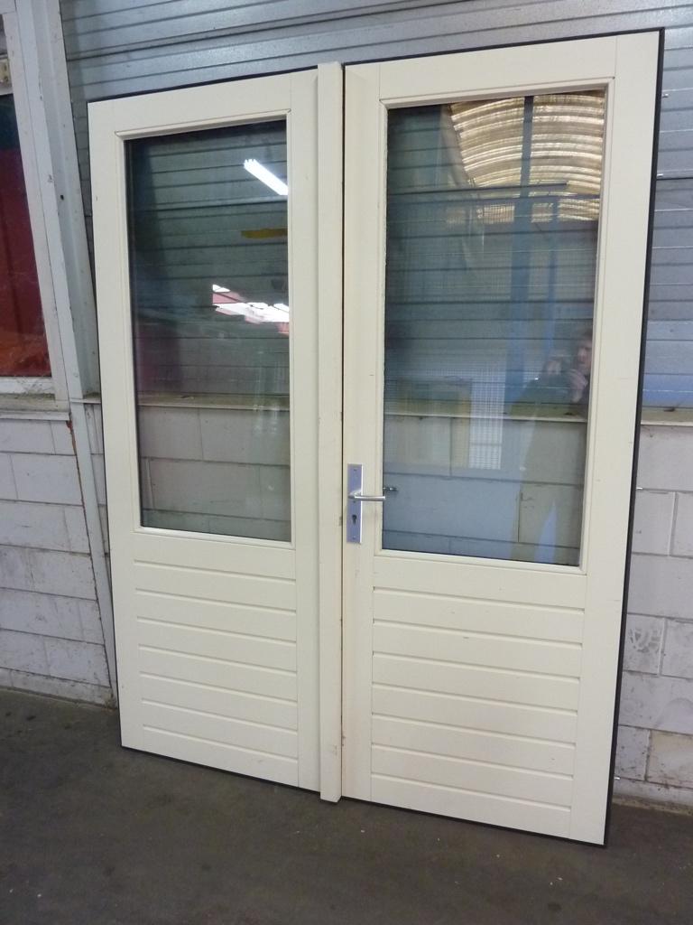 Set openslaande tuindeuren / buitendeur 88x231,5cm + isoglas, Ophalen, Gebruikt, 80 tot 100 cm, 215 cm of meer