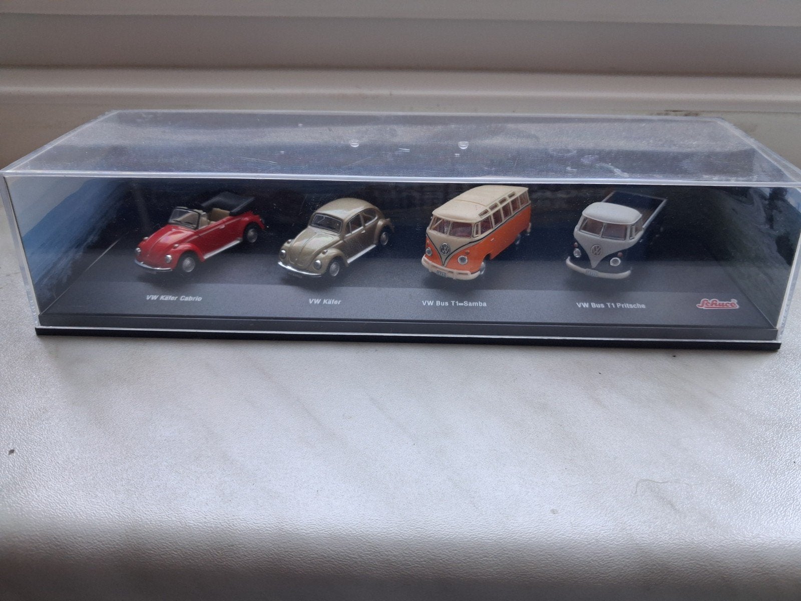 Schuco Volkswagen- verzameling in box, Ophalen of Verzenden, Zo goed als nieuw, Auto, Schuco