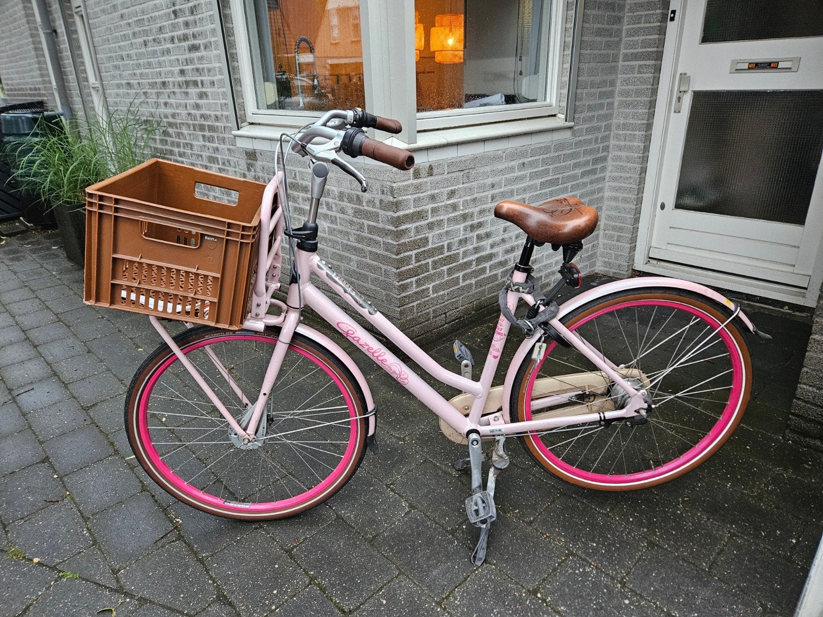 Roze gazelle miss grace, Fietsen en Brommers, 53 tot 56 cm, Ophalen, Gazelle
