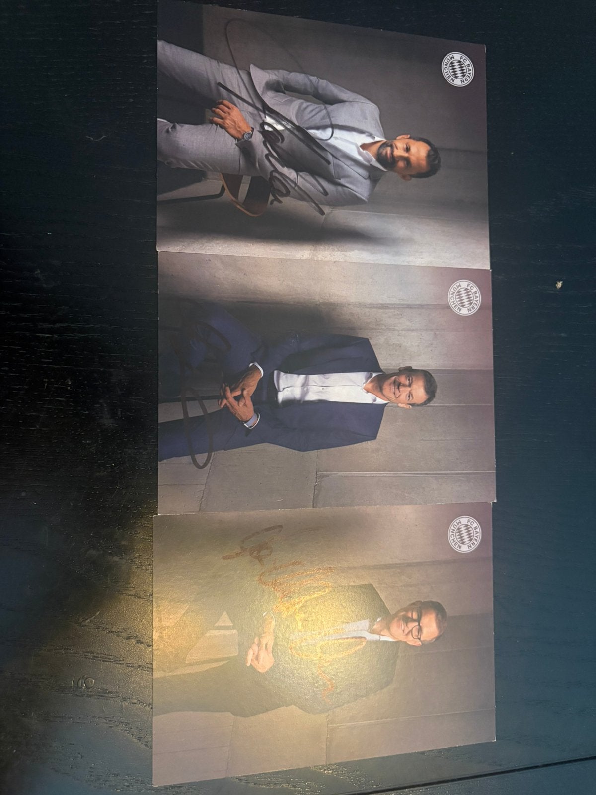 Gesigneerde Bayern München spelers Kaarten, 3 spelers of meer, Ophalen of Verzenden, Zo goed als nieuw, Vanaf 3 jaar