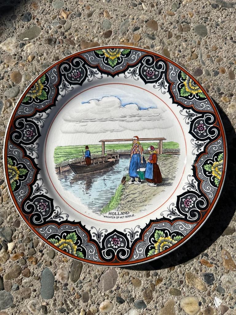 Mooi Nederland bord Societe Ceramique Maastricht maestricht, Ophalen of Verzenden
