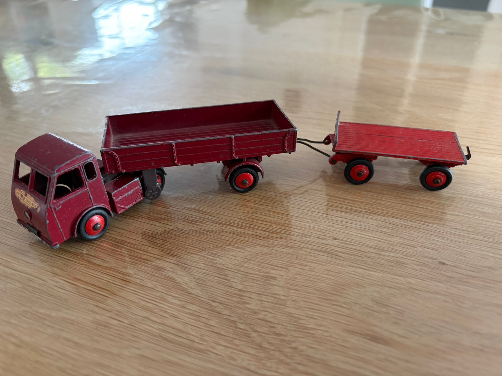 Dinky Toys Hindle Smart Helecs. No 421. + trailer, Ophalen of Verzenden, Gebruikt, Bus of Vrachtwagen, Dinky Toys