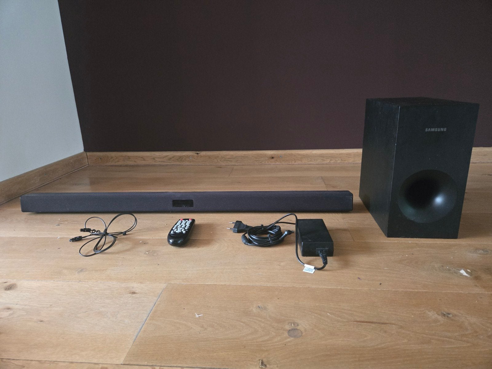 Samsung HW-F355 soundbar + subwoofer en afstandsbediening, Ophalen of Verzenden, Met externe subwoofer, Zo goed als nieuw