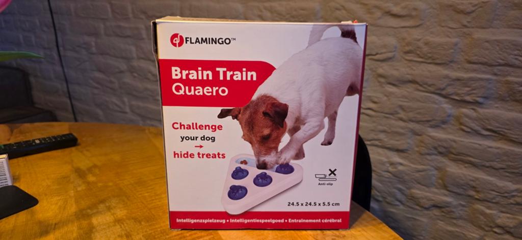 Flamingo hondenpuzzel interactief, Dieren en Toebehoren, Ophalen of Verzenden, Zo goed als nieuw, Intelligentiespeelgoed