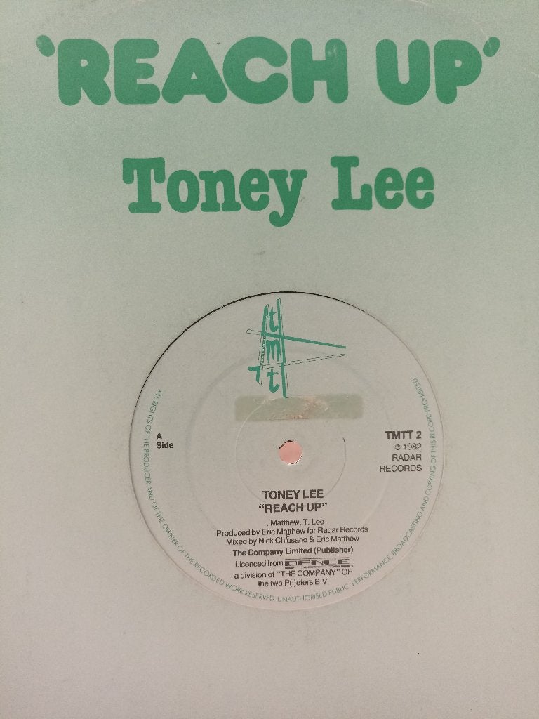 12'' Toney Lee - Reach up, Cd's en Dvd's, Vinyl | R&B en Soul, Ophalen of Verzenden, Gebruikt, 12 inch