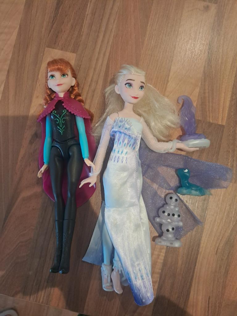 Anna en Elsa poppen - Frozen, Ophalen, Gebruikt, Barbie