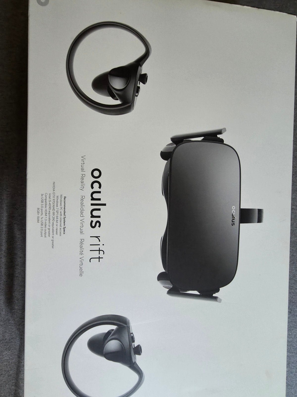 Oculus Rift CV1 complete set met controllers en sensoren, Spelcomputers en Games, Virtual Reality, Gebruikt, Pc, VR-bril, Ophalen of Verzenden