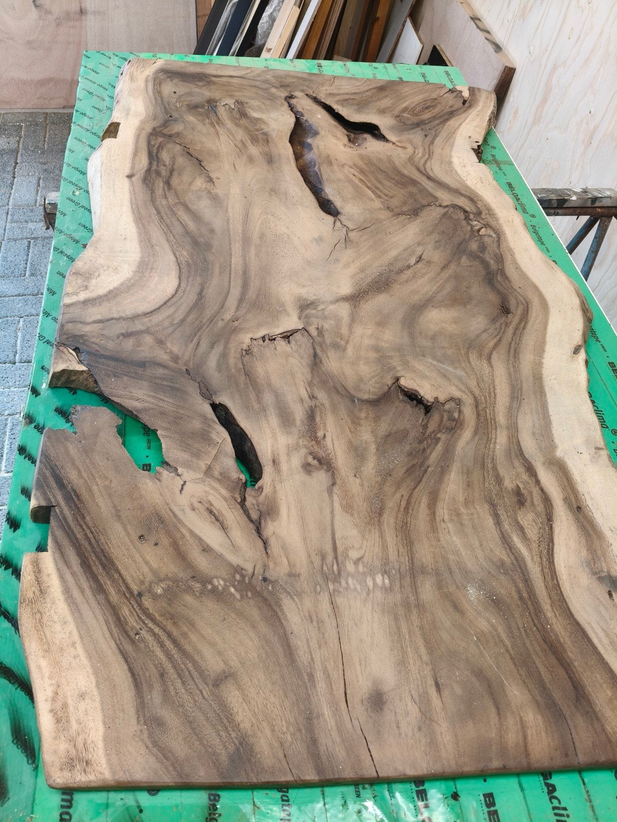 mooie suar houten tafelblad, Ophalen, Rechthoekig, 100 tot 150 cm, 50 tot 100 cm