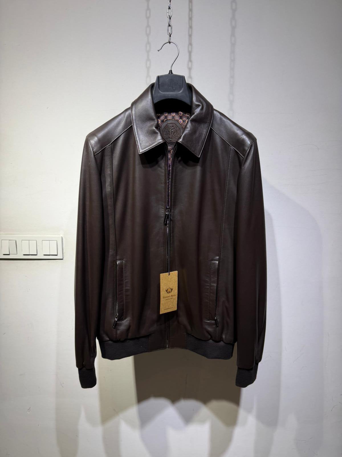 Stefano Ricci - Leather Jacket - Size 50, Ophalen of Verzenden, Nieuw, Maat 48/50 (M), Bruin
