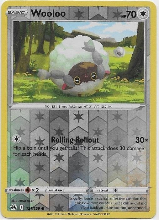 Crown Zenith,  Wooloo [reverse] 121/159, Verzenden, Nieuw, Losse kaart