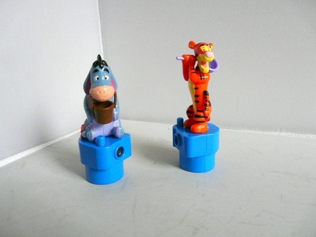 Disney # Winnie de Pooh - Teigetje en Iejoor op kijker., Ophalen of Verzenden, Winnie de Poeh of vrienden, Zo goed als nieuw, Beeldje of Figuurtje