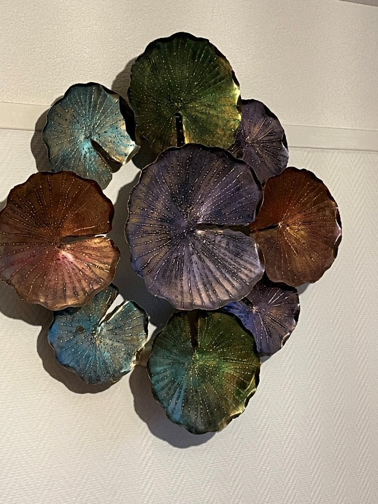 Beeld van lotusbloemen (voor aan muur), Ophalen of Verzenden, Zo goed als nieuw, 67 cm, 67 cm