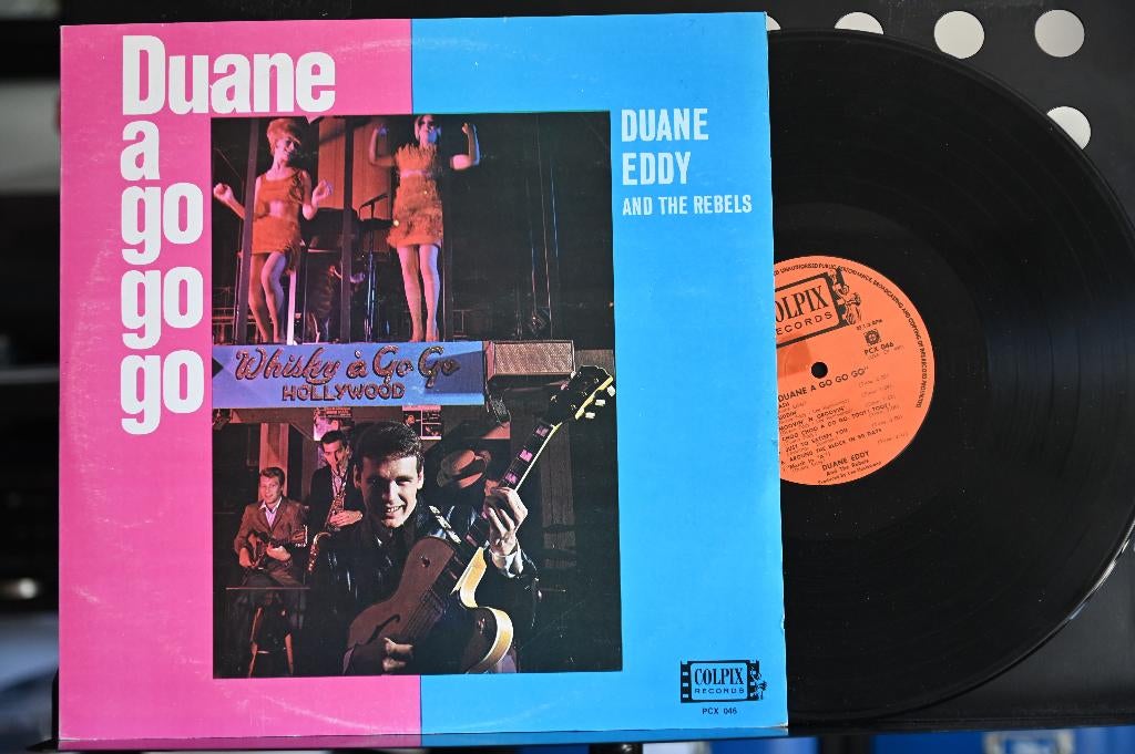 LP 1965 Duane Eddy and the Rebels    " Duane a go go go ", Ophalen of Verzenden, Zo goed als nieuw, Rock-'n-Roll, Inclusief binnenhoes