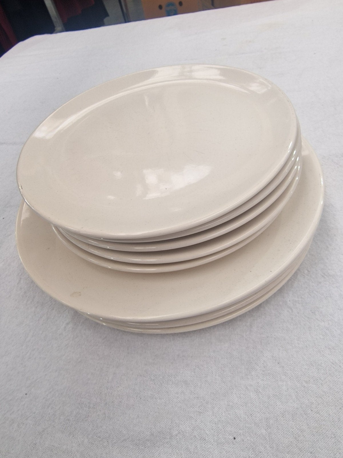 Beige borden, Antiek en Kunst, Ophalen