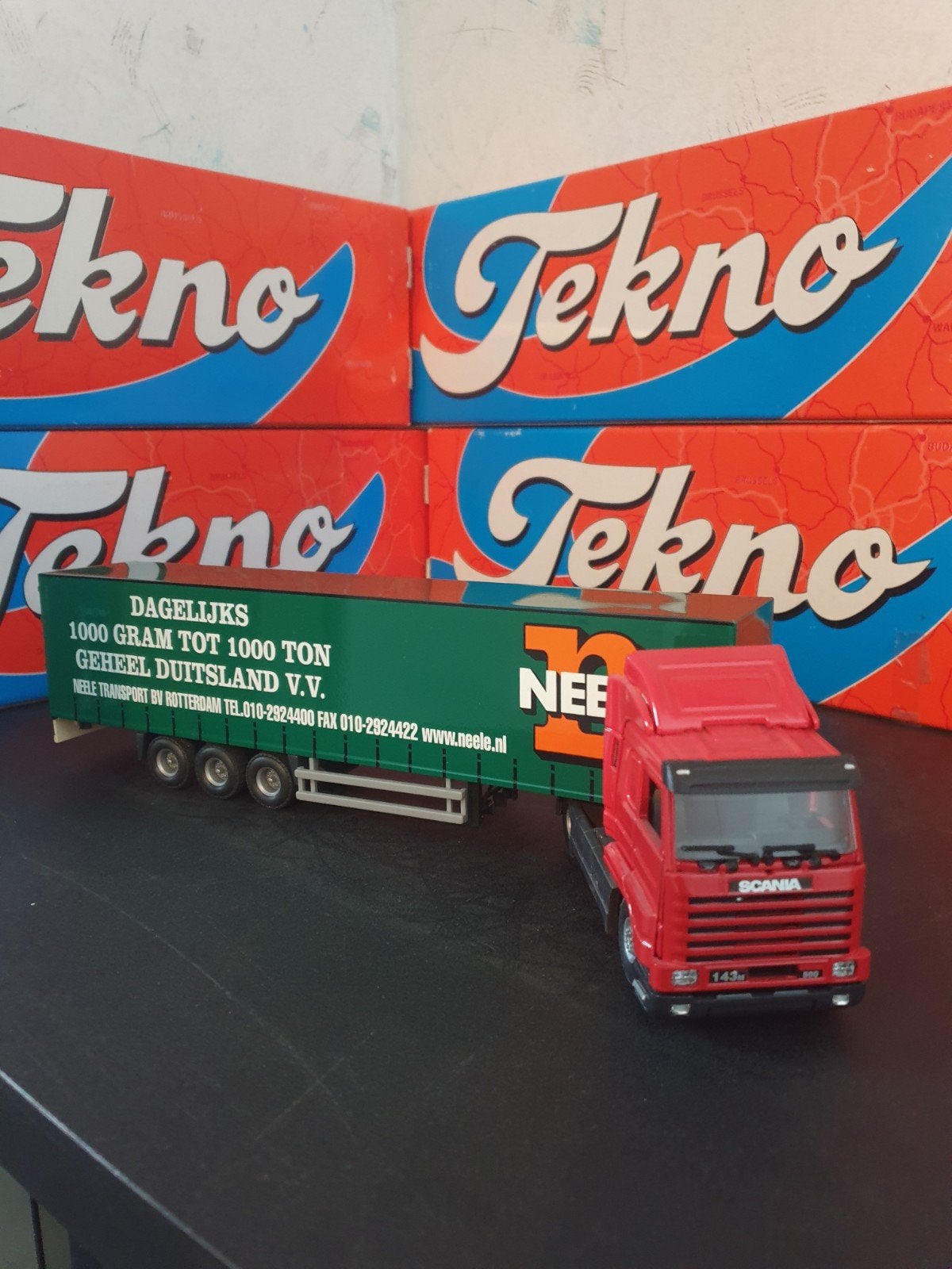 Tekno Scania 143 Neele Rotterdam modeltruck, Overige merken, 1:32 tot 1:50, Ophalen of Verzenden, Zo goed als nieuw