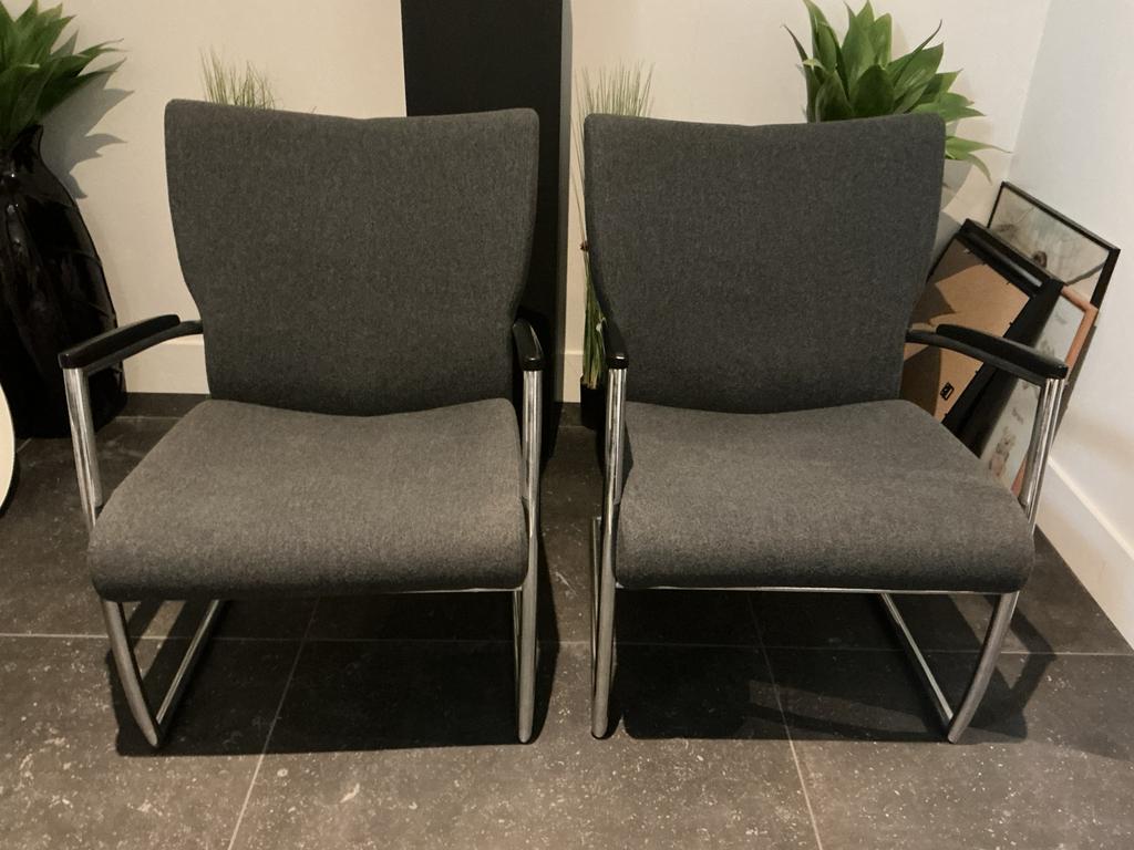 Set van 2 Nomada stoelen - Wollen bekleding, Ophalen, Gebruikt, Twee, Stof