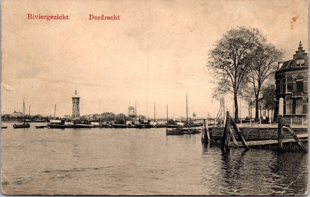 Dordrecht - 11 antieke ansichtkaarten riviergezicht II