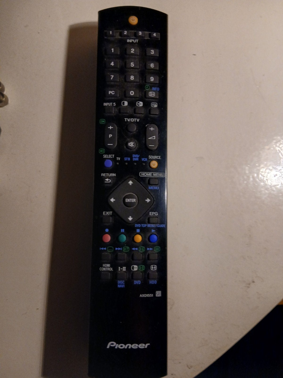Pioneer AXD1551 Afstb.. voor TV DVD/HDD Recorder Plasma tv, Ophalen of Verzenden, Gebruikt, Origineel, Dvd