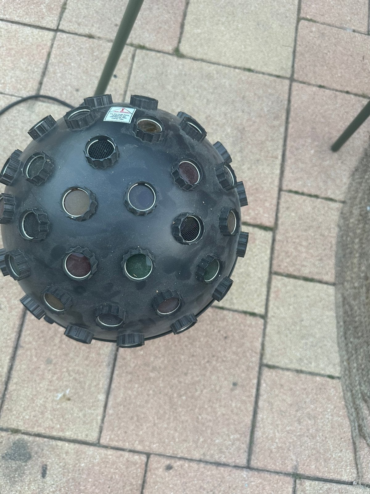 Retro vintage discobal, Muziek en Instrumenten, Licht en Laser, Ophalen, Zo goed als nieuw, Discobol
