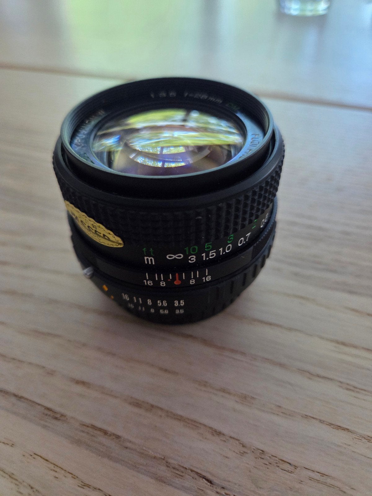 Fujinon w 28mm f3.5 dm, Ophalen