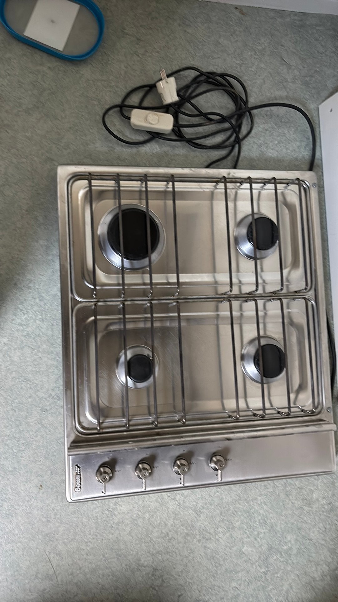 Smeg gasfornuis 4 pitten, Ophalen, 4 kookzones, Zo goed als nieuw, Inbouw