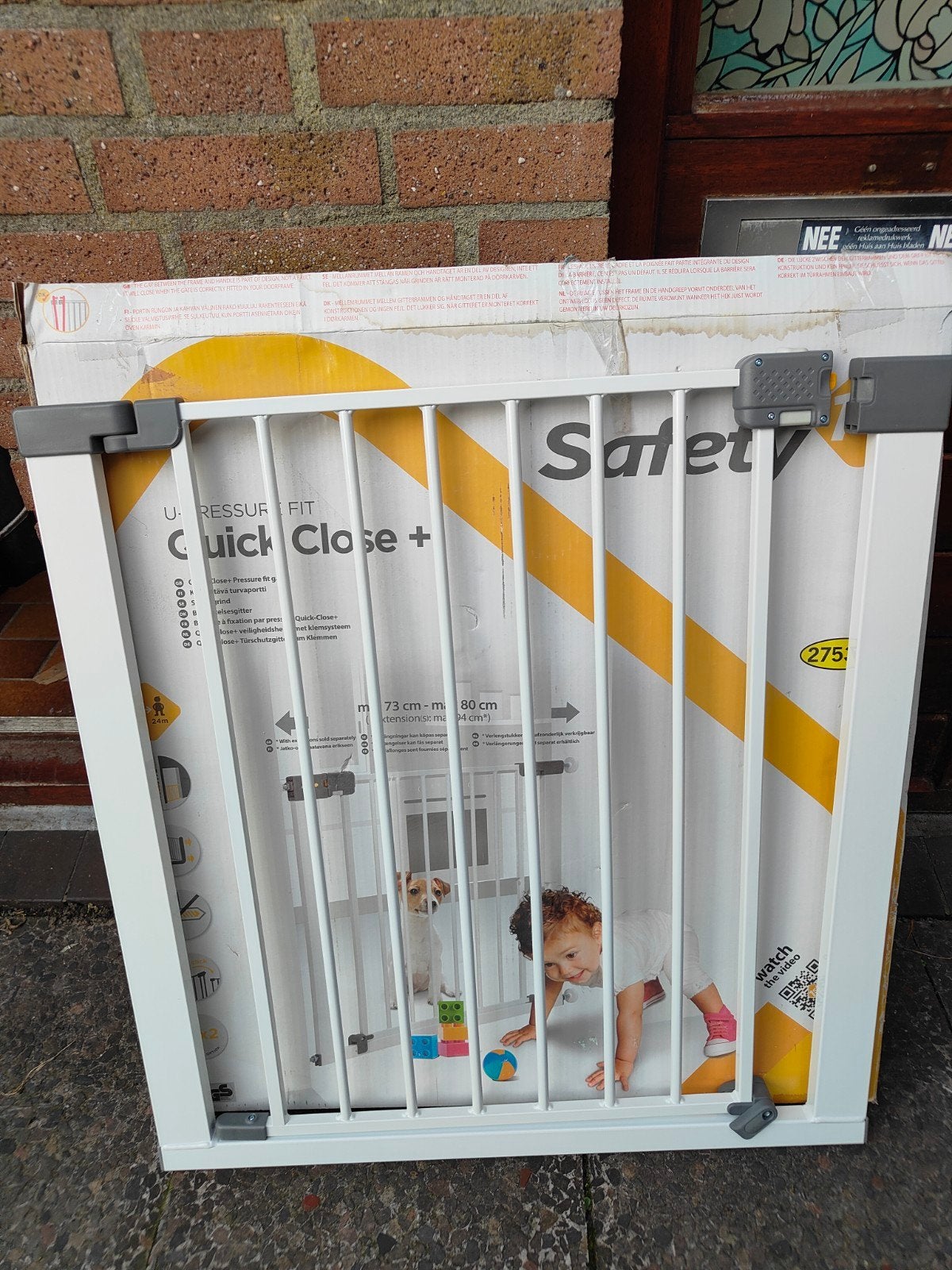 Safety 1st Traphekje Quick Close+ Nieuw in doos, Kinderen en Baby's, Ophalen, Overige typen, Nieuw, Metaal of IJzer