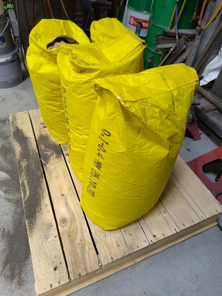 Straalgrit 25 kg Aluminium silicaat korrel 0.1-0.4., Ophalen, Nieuw