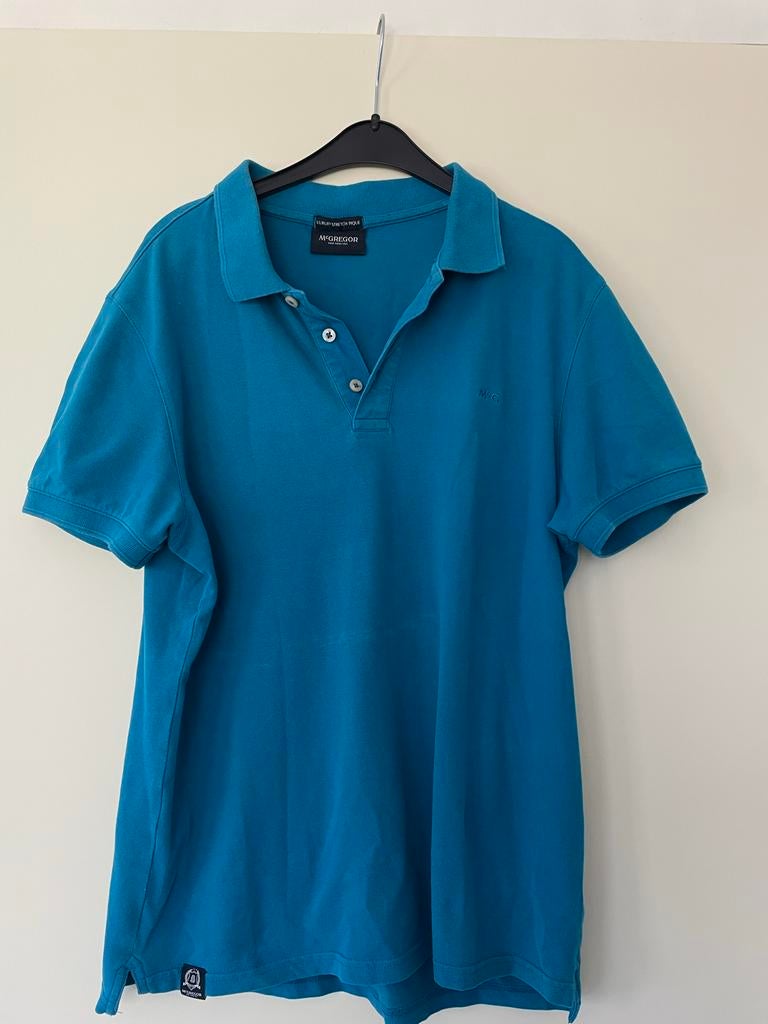 McGregor Polo Shirt - Blauw, Ophalen of Verzenden, Gedragen, Maat 48/50 (M), Blauw