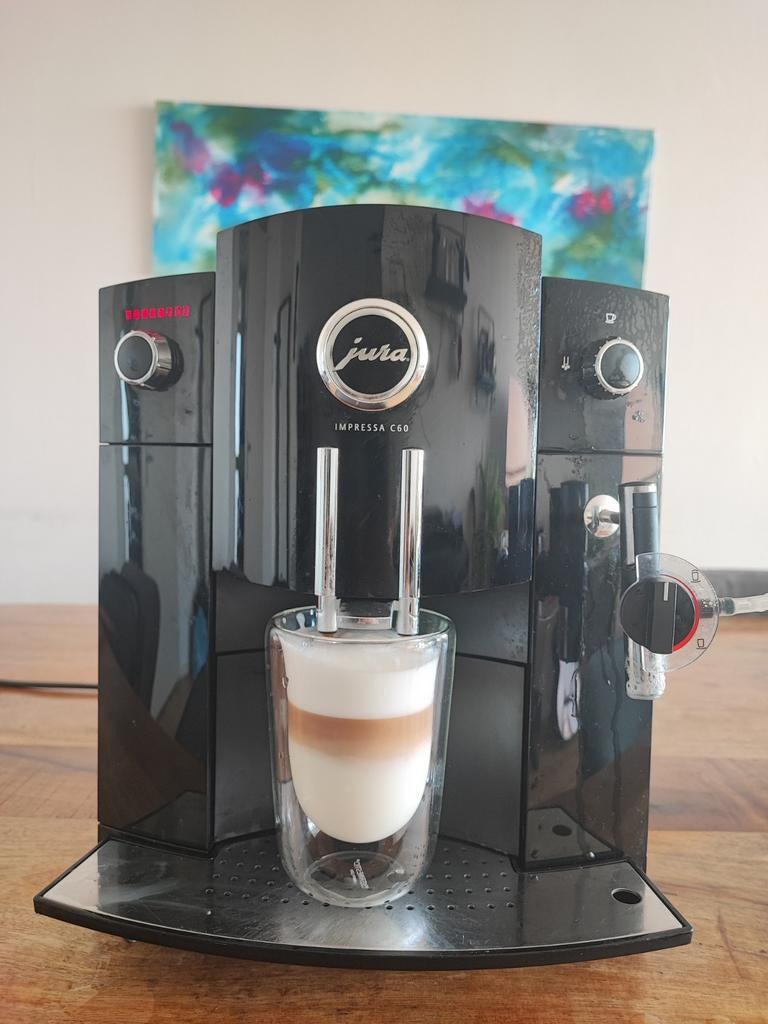 Jura Impressa C60 Koffiezetapparaat, Ophalen of Verzenden, Gebruikt, Koffiebonen