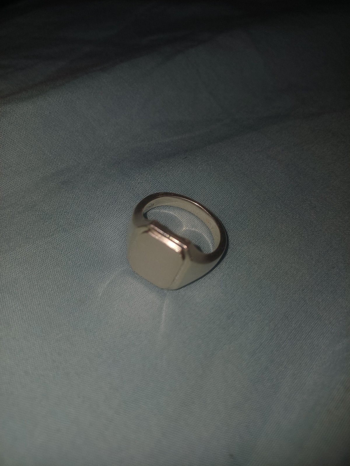 zegelring zilver keurmerk 925 maat 19, 19 tot 20, Heer, Ophalen of Verzenden, Zo goed als nieuw