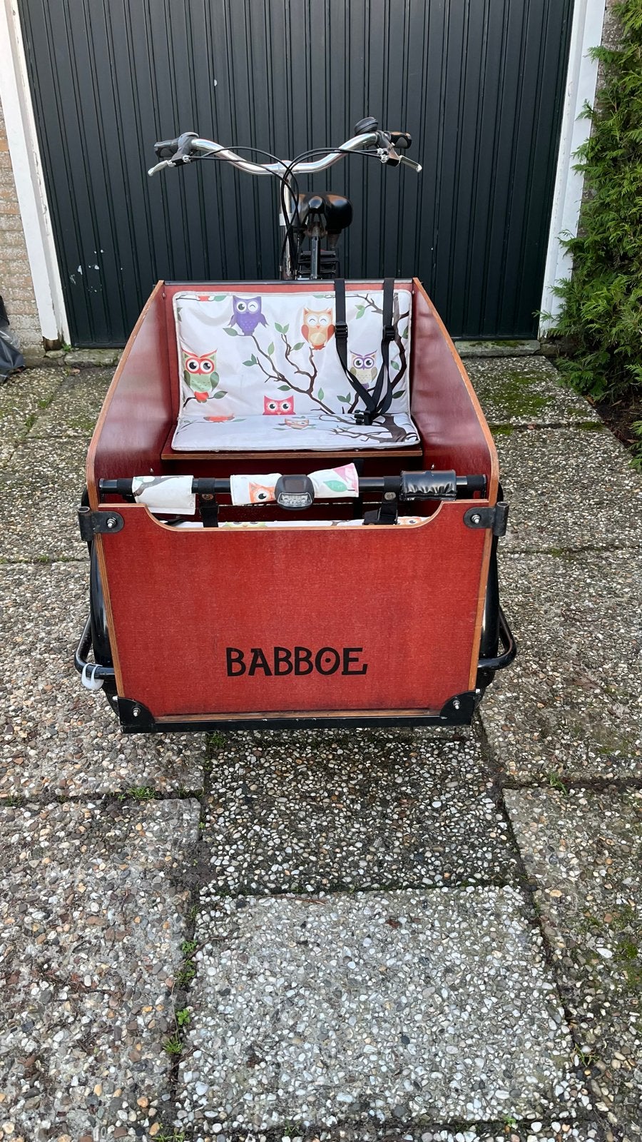 Babboe bakfiets voor 4 kinderen - Ideaal voor school, 4 kinderen of meer, Gebruikt, Huif, Ophalen