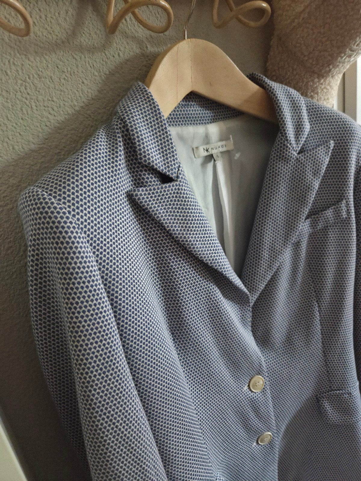 Nukus Blazer – Maat S – Lichtblauw/Wit – Nette Staat, Kleding | Dames, Blauw, Ophalen of Verzenden, Jasje, Maat 36 (S)