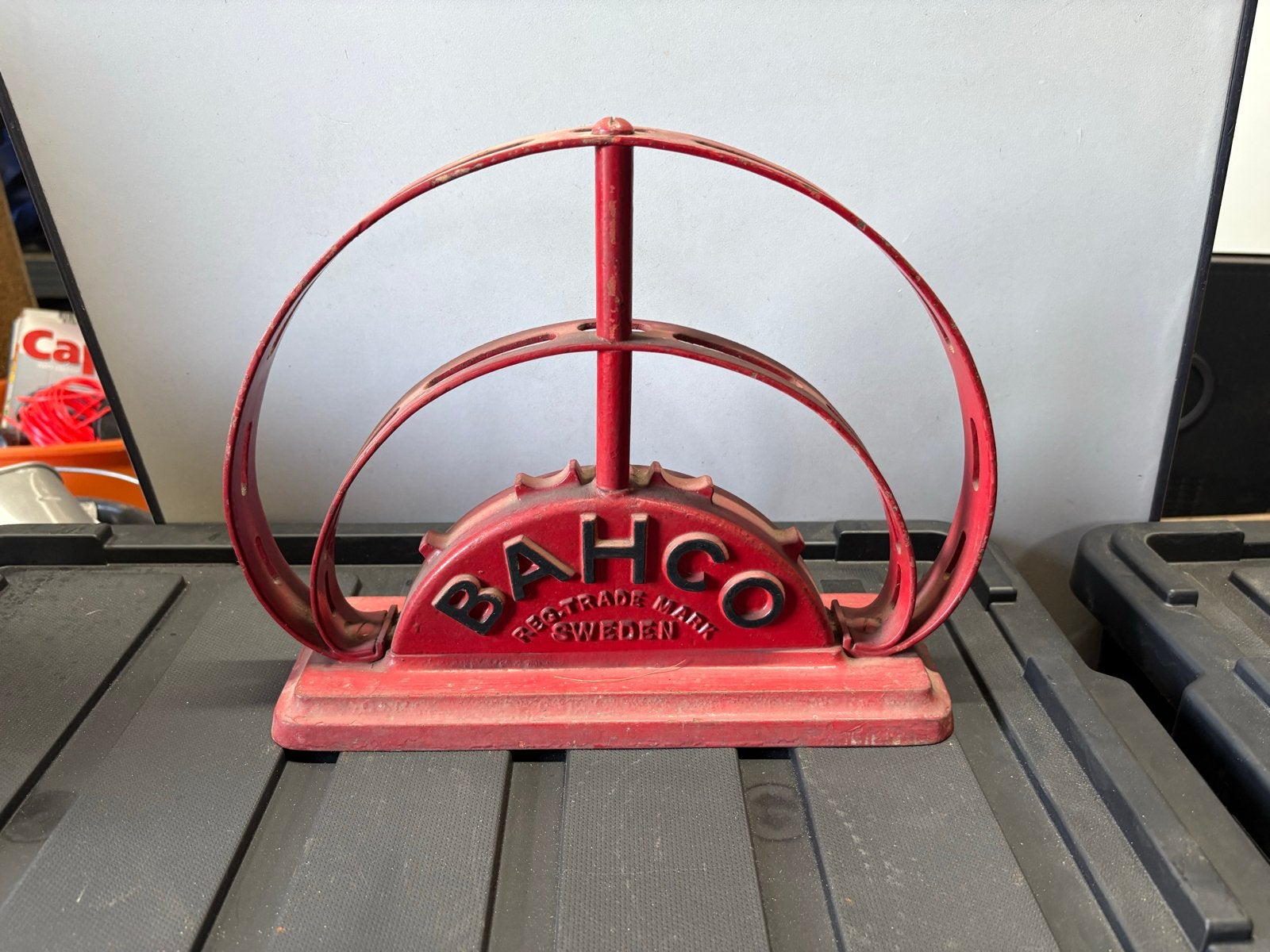 Vintage Bahco 1020 Sleutelstandaard - Rood Gietijzer, Ophalen
