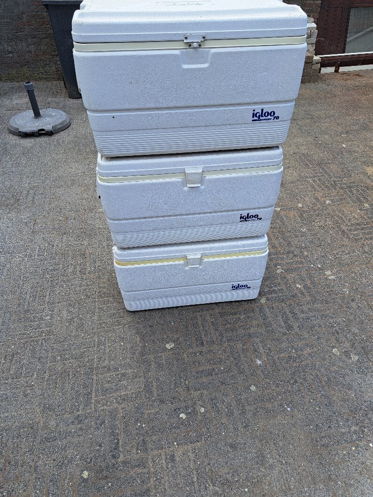 3x Igloo sport 70, grote koelboxen, Ophalen, Gebruikt, Koelelement