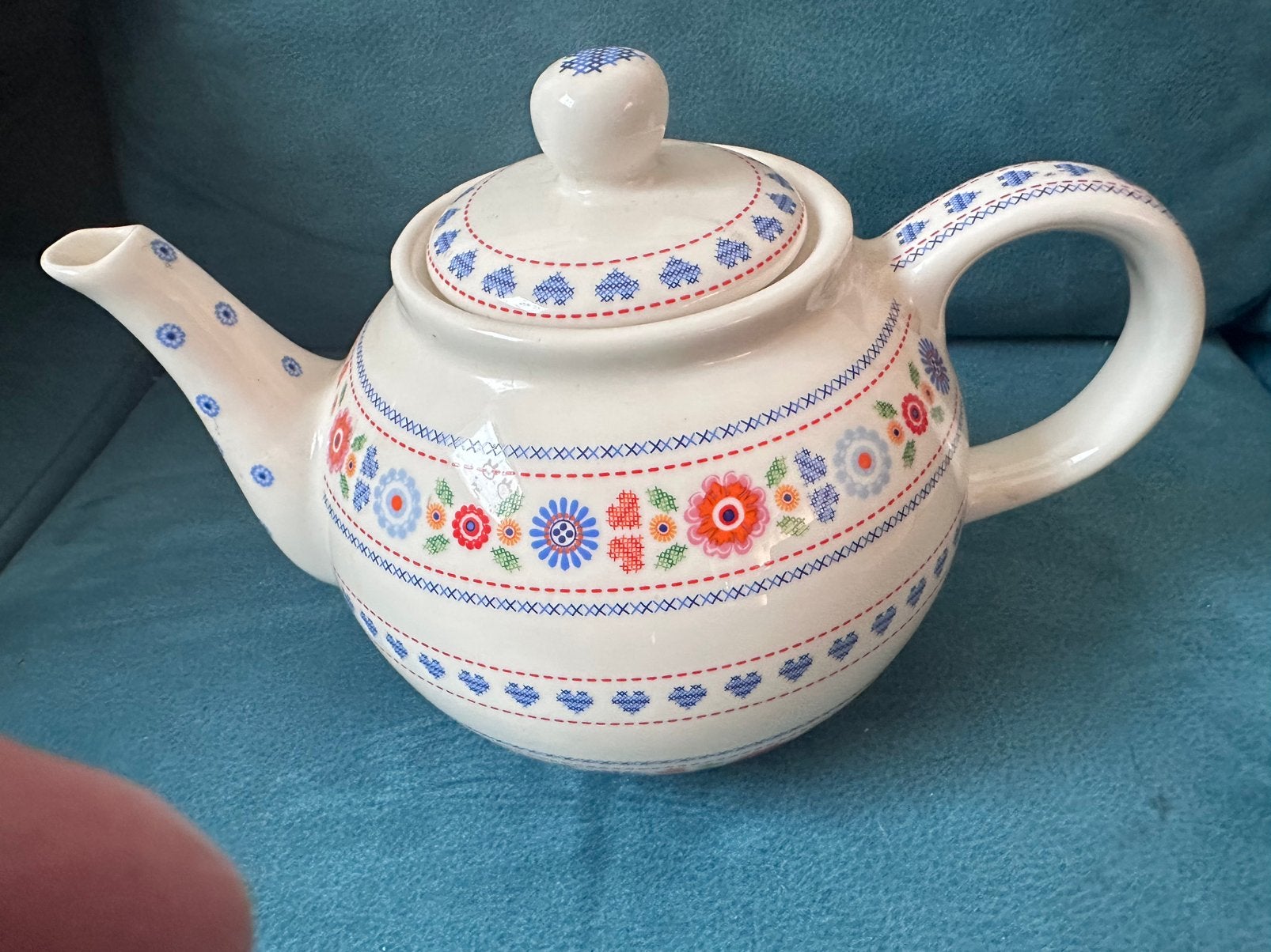 Theepot Kakelbont, Overige materialen, Gebruikt, Overige merken, Ophalen of Verzenden