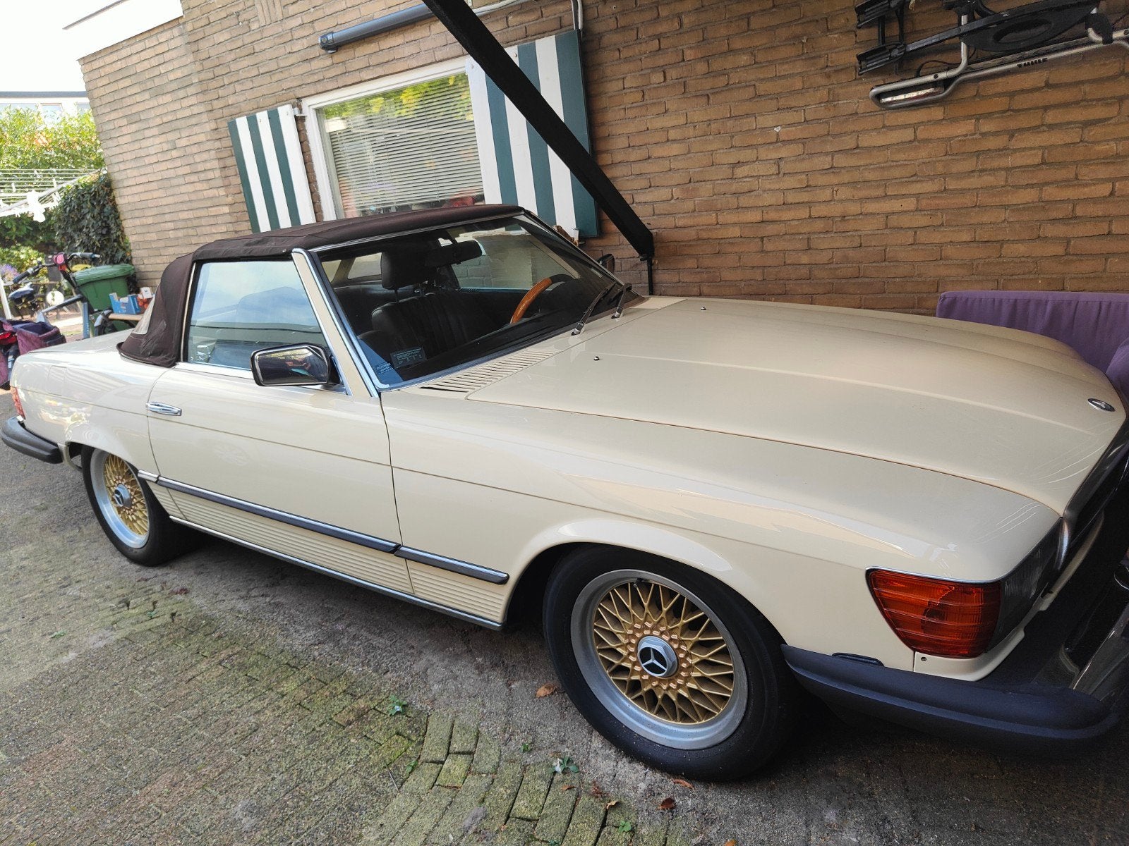 te koop: Mercedes 380SL w107 1983 wegenbelastingvrij, Auto's, Automaat, Achterwielaandrijving, Cabriolet, Metallic lak